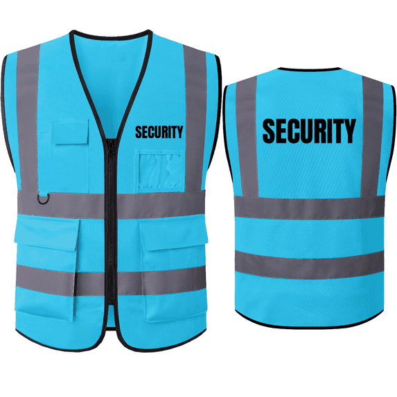 Safety Vest for Security Guards High Visibility Reflective Security ...