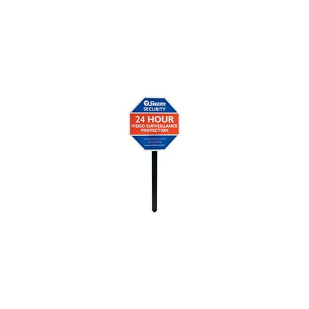 Swann Sign & Stickers with Yard Stake, 220mm Diameter