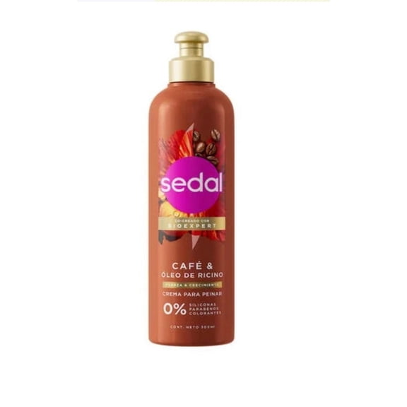 SEDAL CREMA PARA PEINAR CAFE Y RICINO 300 ML