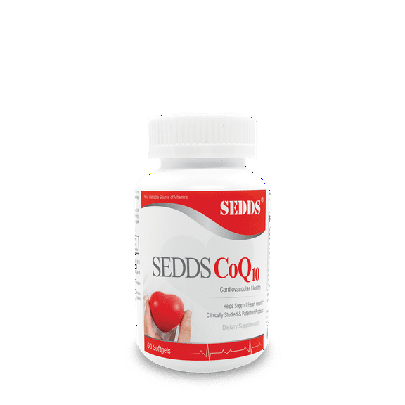 SEDDS CoQ10 Ubiquinol Cardiovascular Health Supplement, 3x Higher absorption,Daily Vitamin for Heart Health and Energy (60 Count)