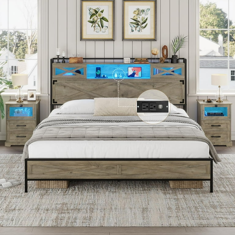Light oak headboard sale queen
