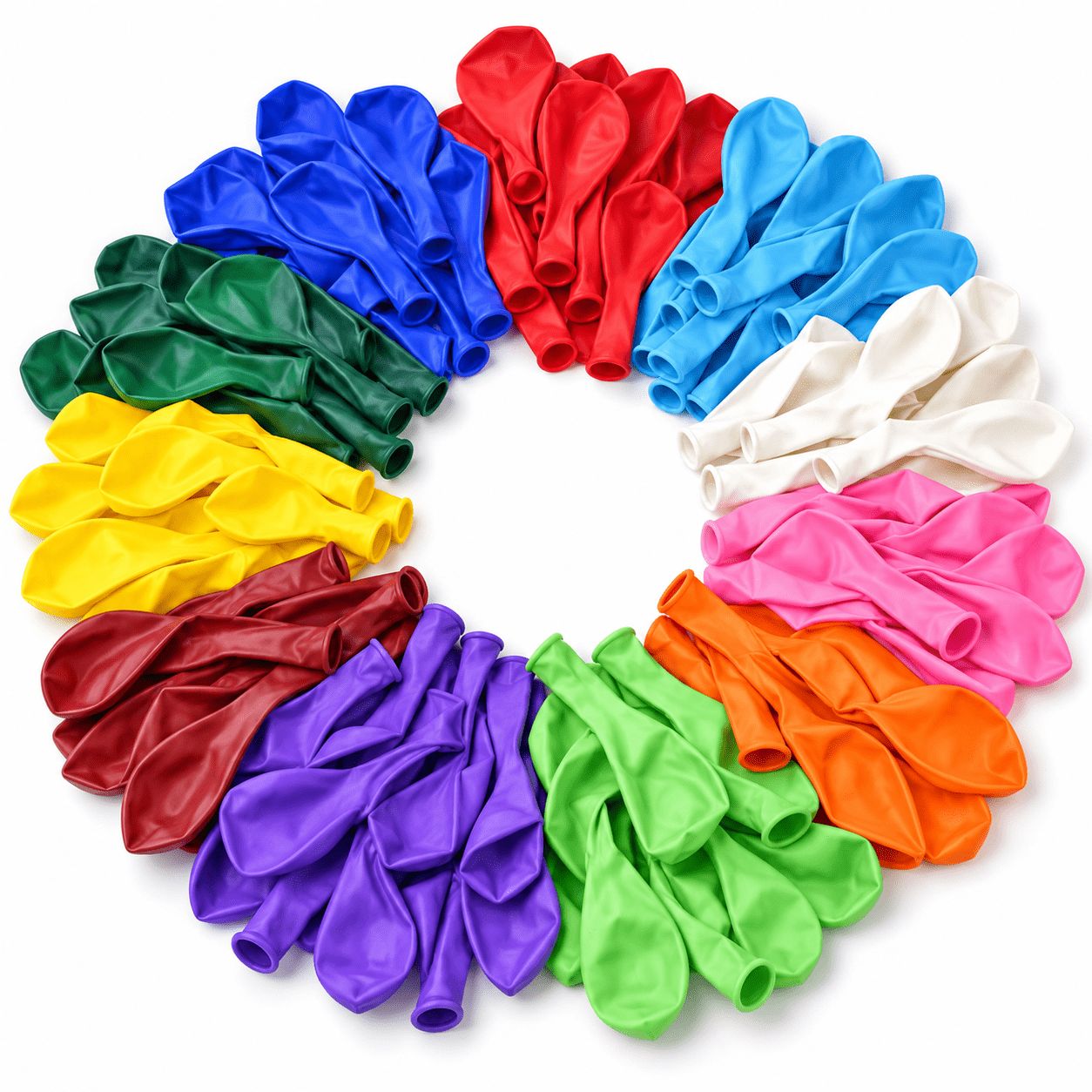 SEDLAV 12 Inch Assorted Color Latex Party Balloons 54 Pack Air Helium ...