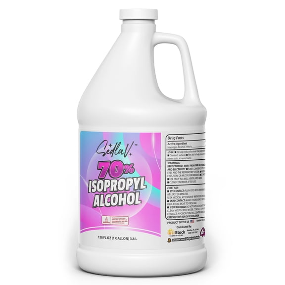SEDLAV Isopropyl Alcohol 70% Rubbing Alcohol 70% Isopropyl Alcohol (1) Gallons of 70% Isopropyl Alcohol