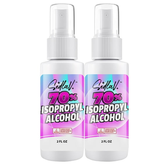 SEDLAV Isopropyl Alcohol 70% Spray Bottle, 70% Isopropyl Alcohol Sprayer, Isopropyl Alcohol Spray Bottles Small, Isopropyl Alcohol 70 Percent Small Bottle, Isopropyl Alcohol Travel Size 2 Oz (2)