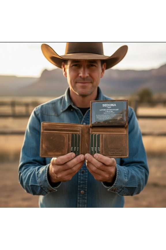 Buffalo Leather Bifold Wallet