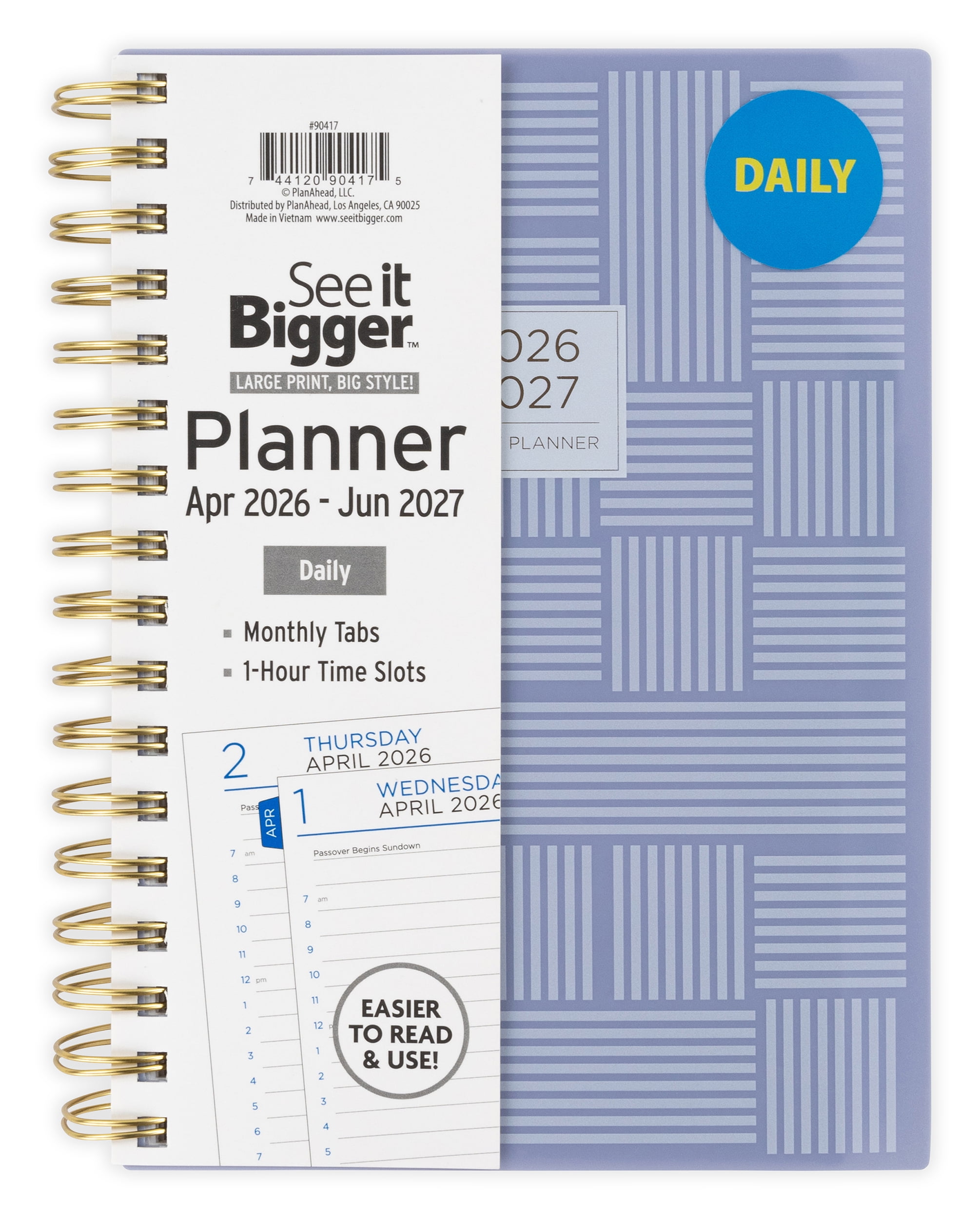 See It Bigger Daily Planner, Medium (6.25