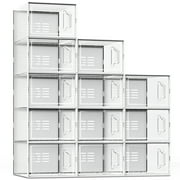 SEE SPRING Large 12 Pack Shoe Storage Box, Shoe Organizer for Closet,Space Saving Foldable Sneaker Rack