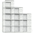thumbnail image 1 of SEE SPRING Shoe Storage Box Fit Size 11,Clear Plastic Stackable Shoe Organizer Rack Containers Bins,12 Pack,X-Large, 1 of 7