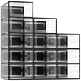 thumbnail image 1 of SEE SPRING X-Large Clear Shoe Storage Organizer Boxes Open Front Stackable Shoe Containers with lids,12 Pack, 1 of 5