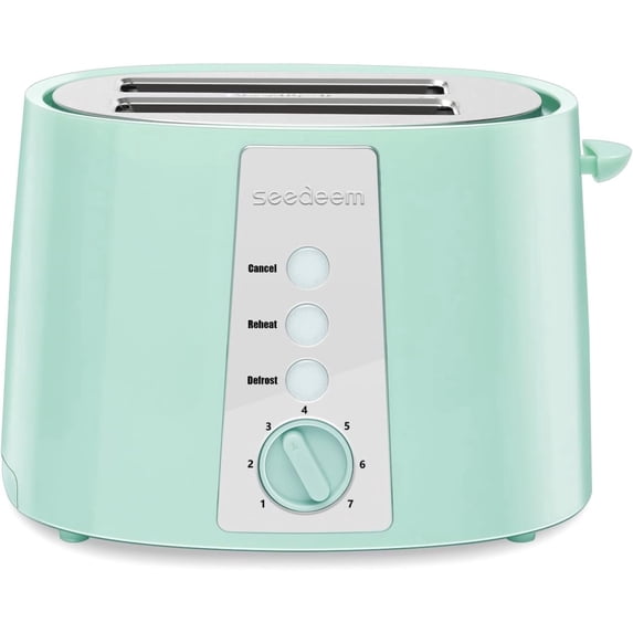 Toaster 2 Slice, Extra Wide Slot Toaster, 7 Shade Settings, Bread Toaster with Cancel, Defrost, Reheat Function, Extra Wide Slots for Waffle or Bagel, Removable Crumb Tray, 750W, Retro Red
