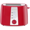 thumbnail image 1 of Toaster 2 Slice, Extra Wide Slot Toaster, 7 Shade Settings, Bread Toaster with Cancel, Defrost, Reheat Function, Extra Wide Slots for Waffle or Bagel, Removable Crumb Tray, 750W, Retro Red, 1 of 8