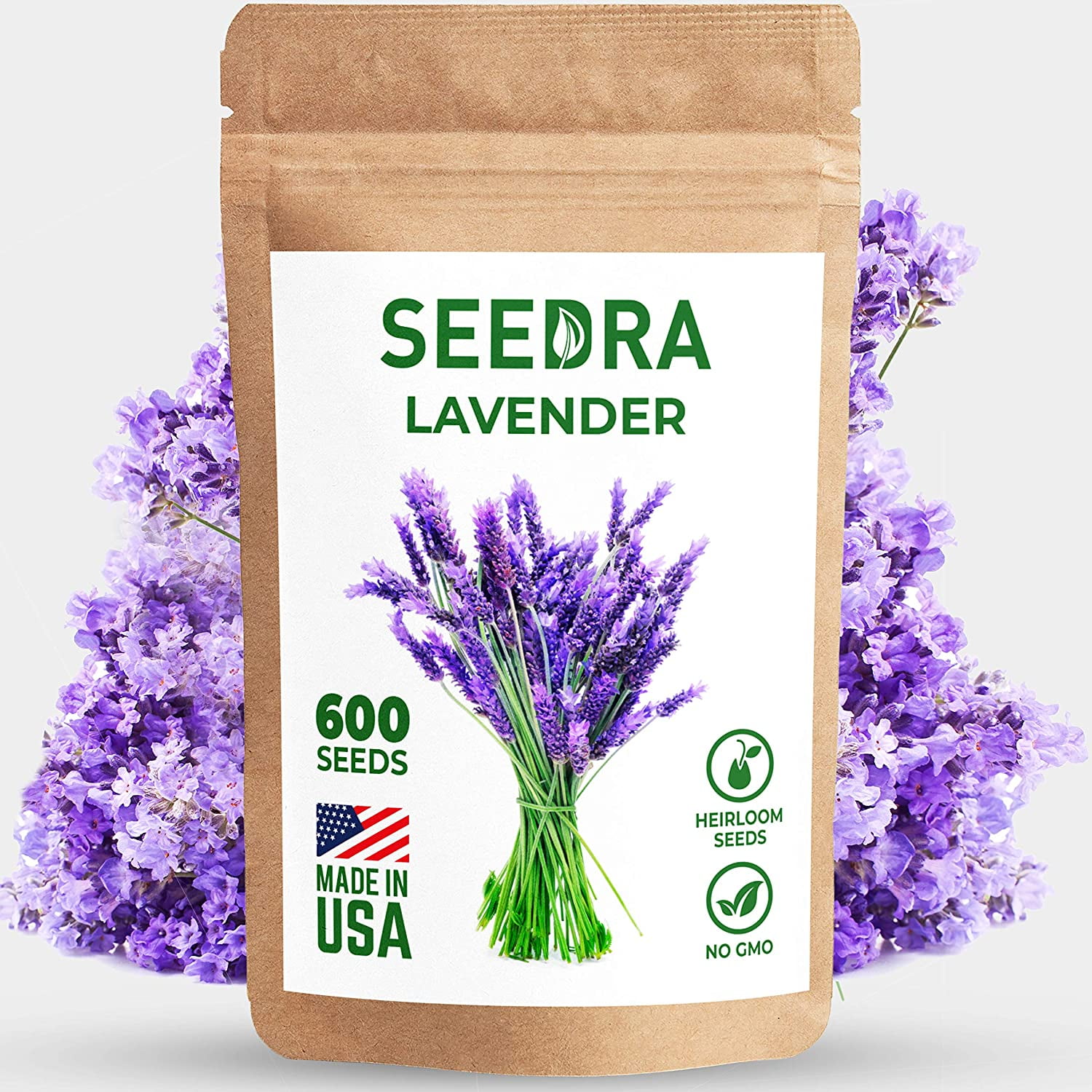 SEEDRA.US 600 English Lavender Seeds for Indoor and Outdoor Planting