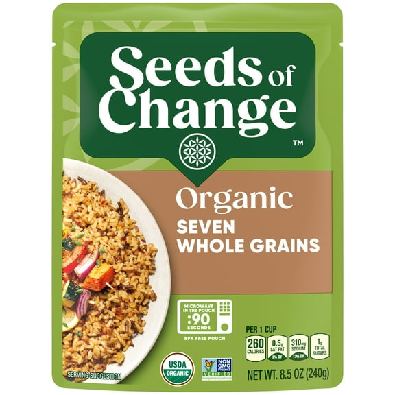 SEEDS OF CHANGE Organic Seven Whole Grains, 8.5oz