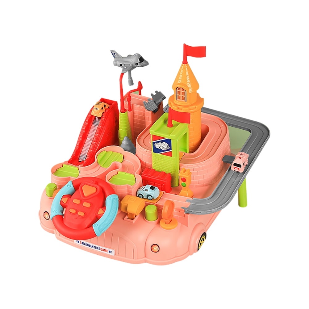 SEEKFUNNING Car Track Adventure Toy Set for Children Mountain Road Theme Auto Adventure Toys