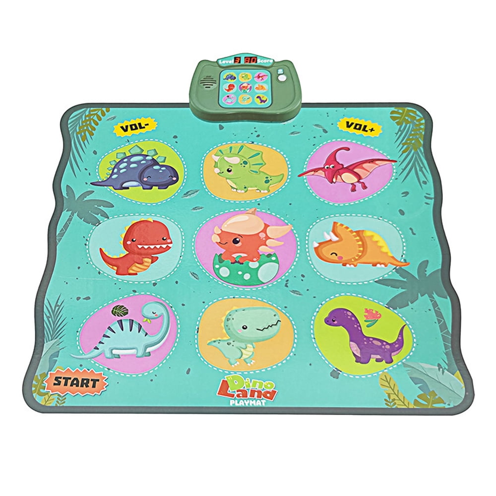 SEEKFUNNING Dance Mat Dance Game Toy Adjustable Volume Dinosaur Dance Mat 310 Boy GiftforKids