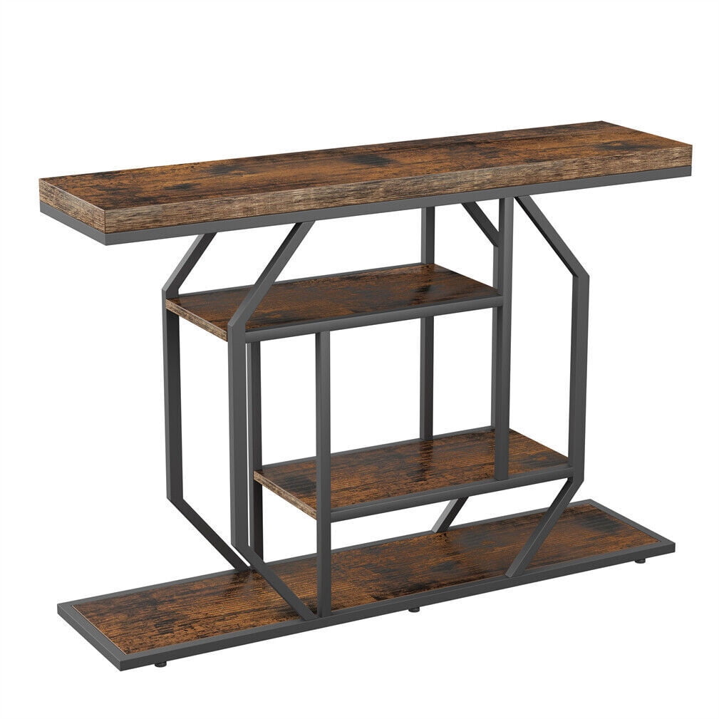 Storage Display Table SEEKOL 47.2in Heavy Duty Console Table - Entryway Storage & Display ...