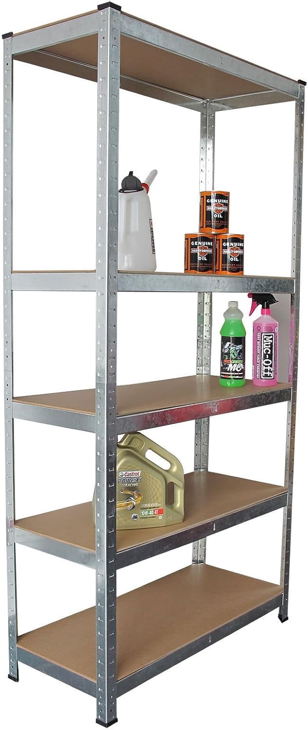 Large Storage Racking Shelf SEEKOL 5 Tier Racking Shelf Garage 70.8x35.4x15.7 inch Shelving Storage ...