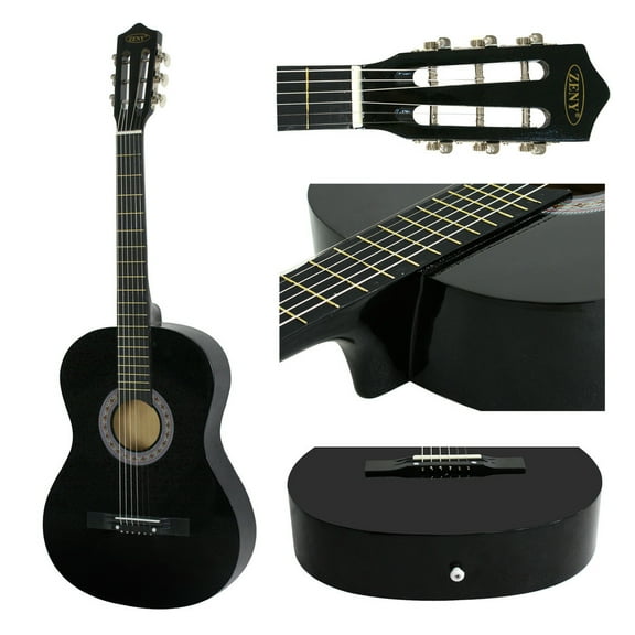 SEEKOL Acoustic Electric Guitar for Beginners - Full Kit Includes Case, Strap, Pick & Tuner, Steel Strings, Right Handed,38 inches,Black