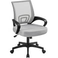 thumbnail image 1 of SEEKOL Ergonomic Office Chair Mid Back Computer Chair Mesh Desk Chair with Lumbar Support Armrest Executive Rolling Swivel Adjustable Task Chair for Adults, Grey, 1 of 9