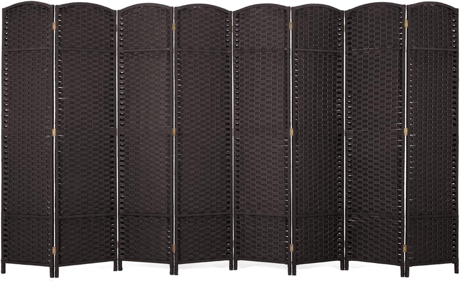 SEEKOL Room Divider 4 Panel 5.6 FT Tall Privacy Screen Waterproof Wood ...