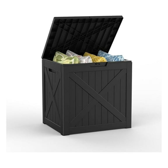 SEEKOL&nbsp; Deck Box, Outdoor Storage Box 31 Gallon, Waterproof Weatherproof and UV Resistant Resin Storage Bin with Lockable Lid, Ideal for, Patio Furniture Cushions, Pool Supplies, Garden Tools