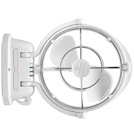 SEEKR by Caframo Sirocco II 3-Speed 7" Gimbal Fan - White - 12-24V | Bundle of 2