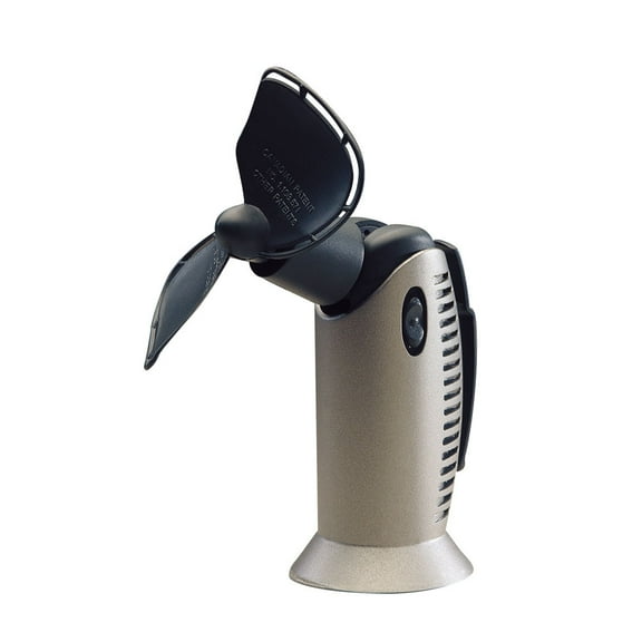 SEEKR by Caframo Tiny Tornado II 827 4.5" Handheld 1-Speed Fan - Black | Bundle of 2