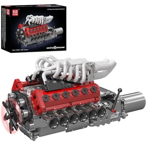 SEEMEY 10210 V12 Engine Model Kit that Works, Build Your Own Mini Car Engine Replica, Engeering STEM Toys for Adults, Home or Office Dcor (1366 Pcs)