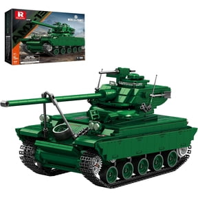 SEEMEY AMX-13 Tank Building Set, WW2 Military French Tank Model Toy Set for Military Fans