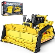 SEEMEY D11 Bulldozer Building Set,APP Remote Control Loader RC Bulldozer Construction Toy with 2.4GHz Multi-Player Mode 22001,Tractor Sets ,1836PCS