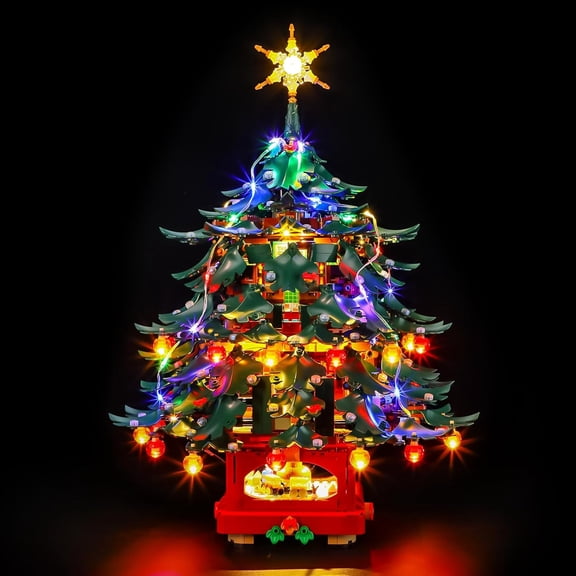 SEEMEY  Light for Lego-41843 Family Christmas Tree - Easy Install, Hidden Wiring, Home Decor & Gift-Ready (Model Not Included)