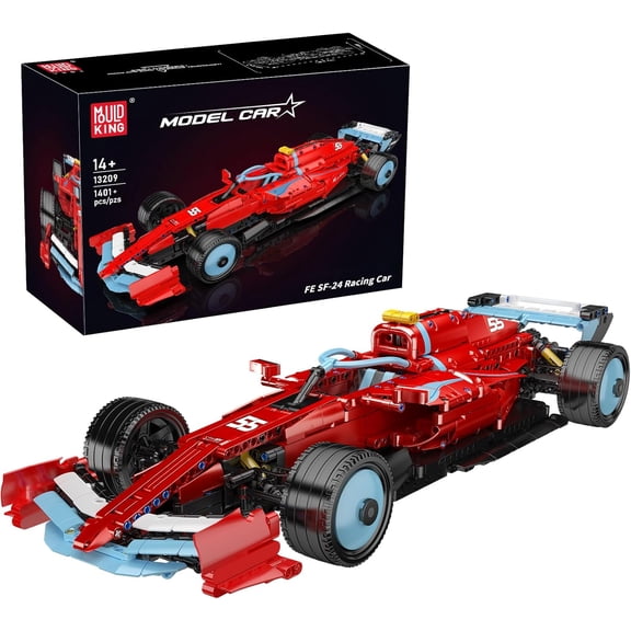 SEEMEY Race Car Model Kit, MOC Super Sports Cars Building Blocks Set for Adults, Display or Play Toys,(1401 Pieces)
