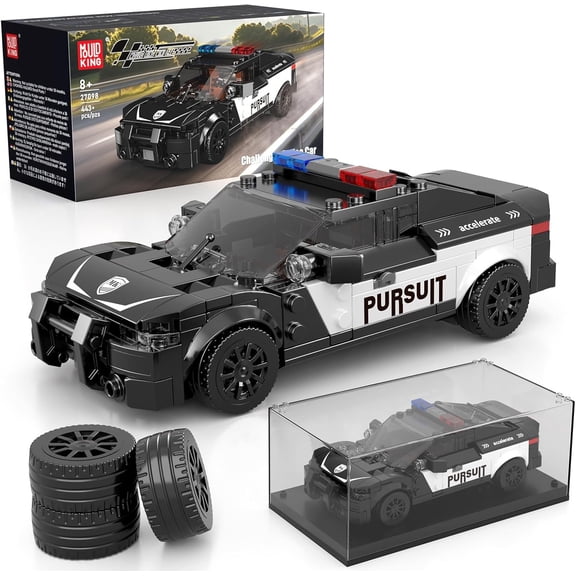 SEEMEY Speed Champion Hellcat Car Building Kits, MOC Racing Car Toys Model, Vehicle Blocks Set  to Build, House Decoration  for Adults 27098 (443Pcs)