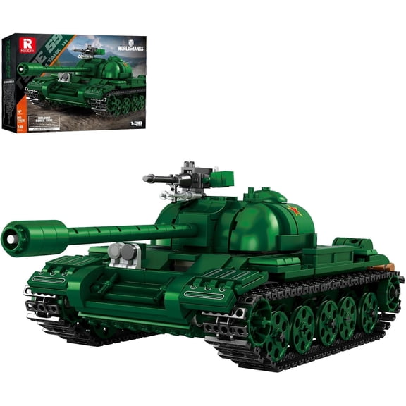 SEEMEY TYPE-59 Tank Building Set, 1:30 Scale Military Tank Model Kit, DIY Building Blocks Set for Military Enthusiasts, 14+