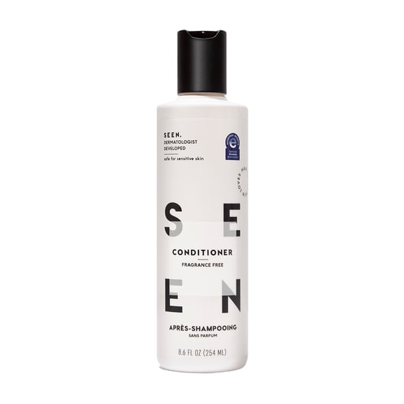 SEEN Conditioner, Fragrance Free - Non-Comedogenic Hair Conditioner - Dermatologist-Developed - Safe for Sensitive, Eczema & Acne Prone Skin - 8.6 fl oz