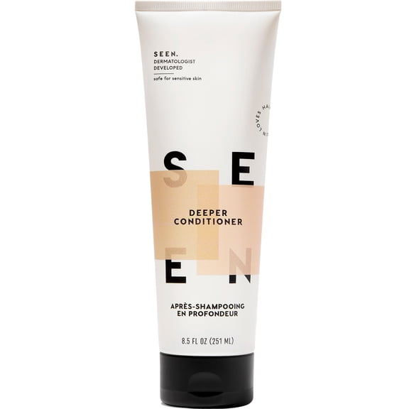 SEEN Deeper Conditioner, Scented- Non-Comedogenic Hair Deeper Conditioner- Dermatologist-Developed - Safe for Sensitive, Eczema & Acne Prone Skin - 8.5 fl oz