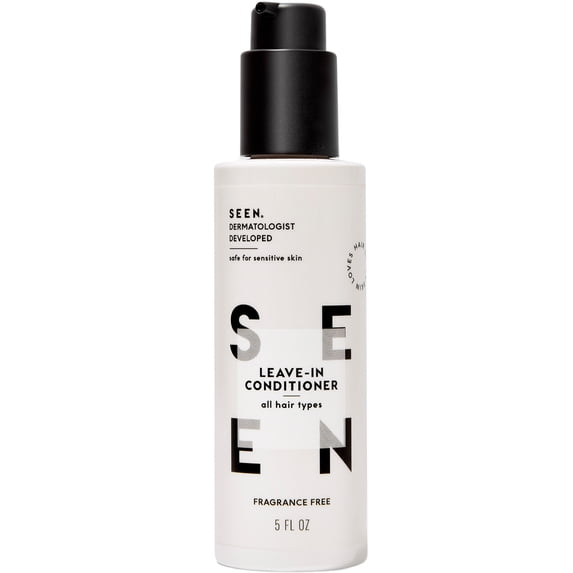 SEEN Leave-In Conditioner, Fragrance Free - Leave-In Hair Conditioner & Heat Protectant - Detangles & Hydrates- Formulated without Parabens, Sulfates or Phthalate - 5 fl oz