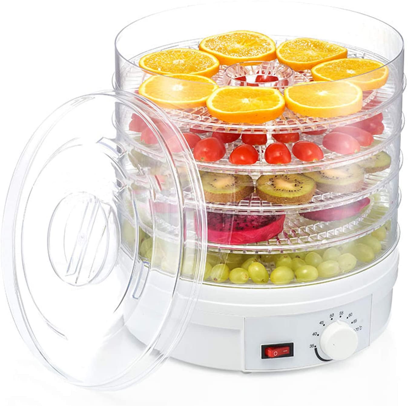 SEENDA Dehydrator for Food Fruit Jerky Spice Herb Electric Food Trail Meal  Saver Preserver Dry Dehydration Machine with 5 Stackable Layer 
