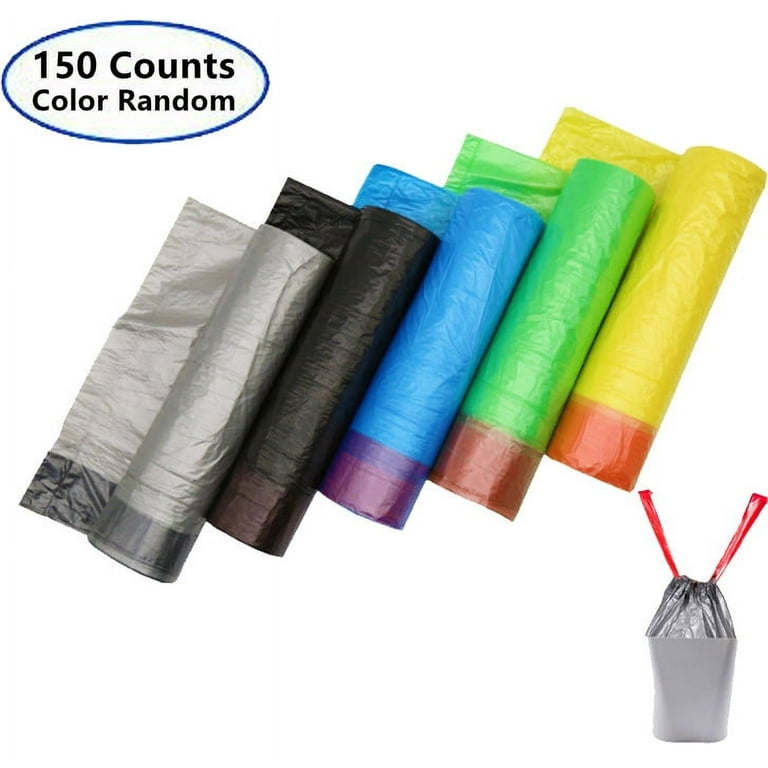 Seenda Small Trash Bag, Gallon Garbage Bags Bathroom Trash Can Liners for Bedroom Home Kitchen 150 Counts 10 PackRandom Color, Infant Boy's, Size
