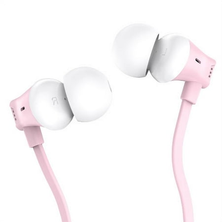 SEENDA Tangle-Free Earbuds ,Comfortable Lightweight in Ear Headphones, Flat Cable Ear Buds Wired Earphones