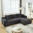 thumbnail image 1 of SEENYOO 108.7" Lounge Sofa, Gray Sofa Bed for Living Room, Modular L-Shape Cloud Couch with Memory Foam & Oversized Chaise, 3-Seat Sectional, 1 of 10