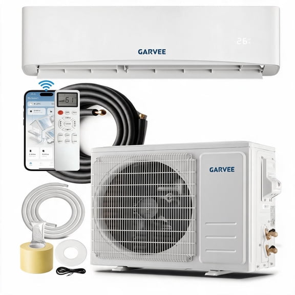 SEER 17 12000BTU 115V Mini Split Air Conditioner with WiFi
Energy-Efficient Inverter AC System, Remote Control & Installation Kit for Rooms Up to 750 Sq.Ft