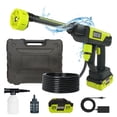 thumbnail image 1 of SEESE Cordless Pressure Washer, 1000 PSI Handheld Portable Power Washer with 4.0Ah Battery, 6-in-1 Nozzle & 16.4 ft Hose for Car, Garden, Patio, 1 of 6