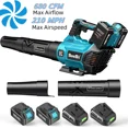thumbnail image 1 of SEESII 40V Leaf Blower Cordless, 680CFM/210MPH Brushless Motor Electric Leaf Blower with 2 * 5200mAh Batteries and 2*Charger, 1 of 18