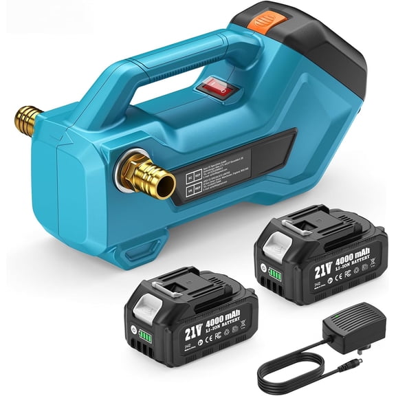 SEESII Cordless Transfer Pump for Water/Diesel, 760GPH Self-priming 24000mAh Rechargeable Battery, Portable Electric Utility Pump