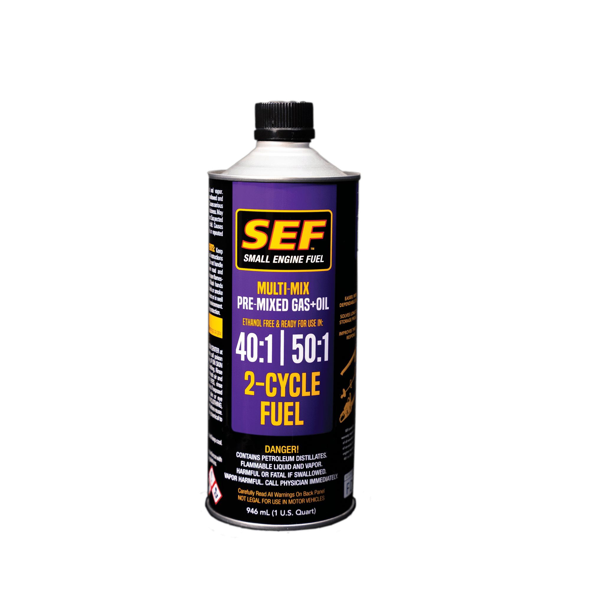 SEF Multi-Mix 40:1 u0026 50:1 Pre-Mixed Small Engine Fuel, 32 oz - Walmart.com