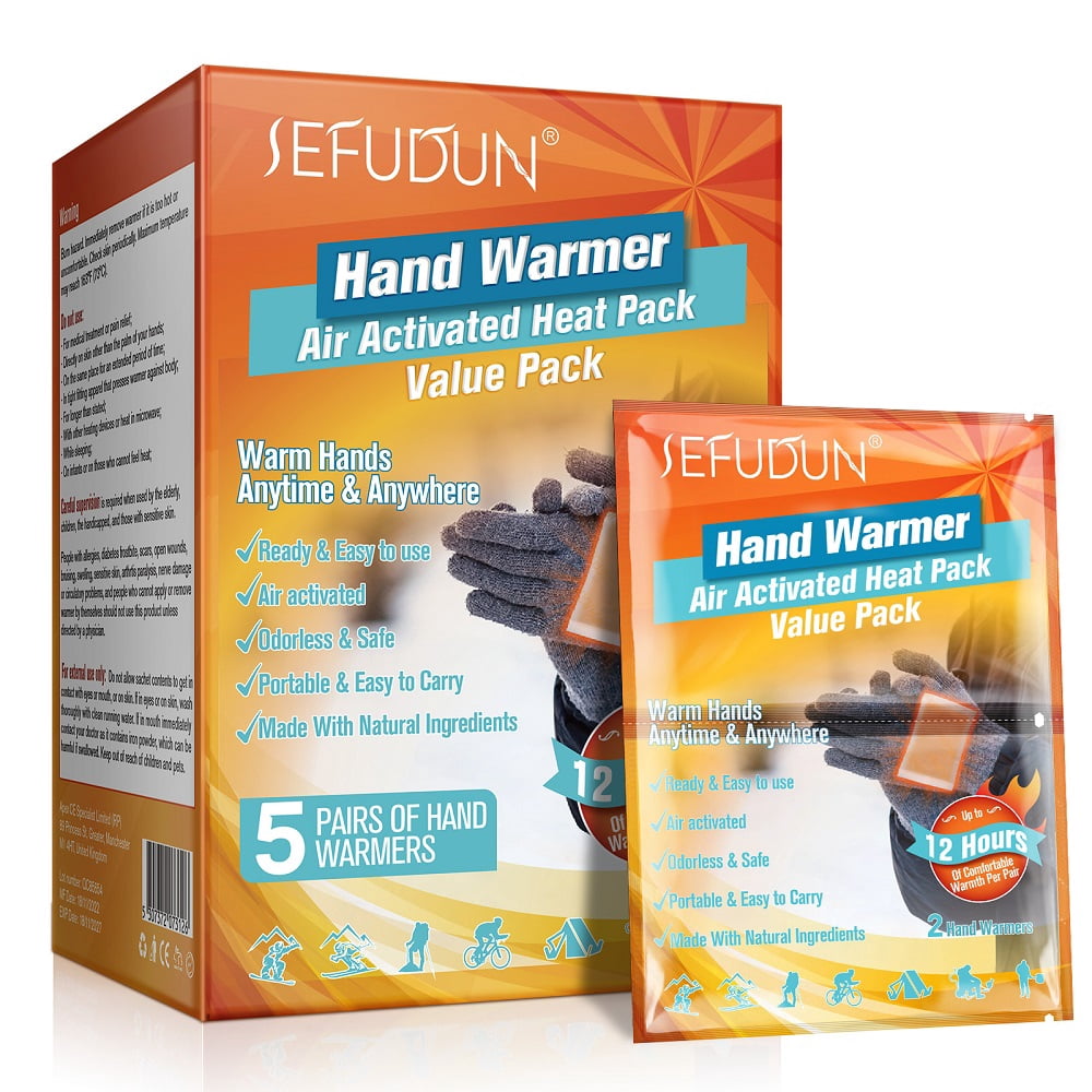 Grabber Hand Warmers - Long Lasting Safe Natural Odorless Air Activate-705351