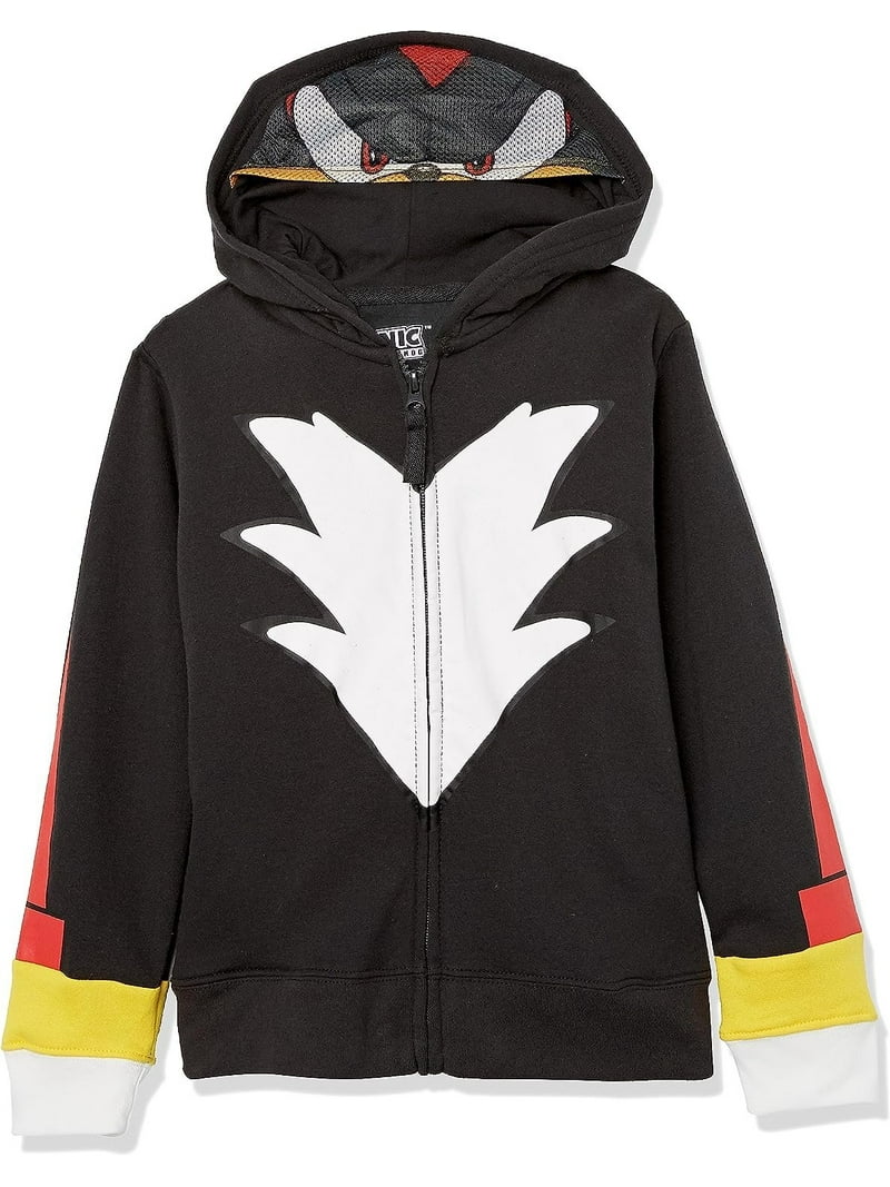 SEGA Sonic The Hedgehog Shadow Costume Hoodie Boys 4-20 Kids