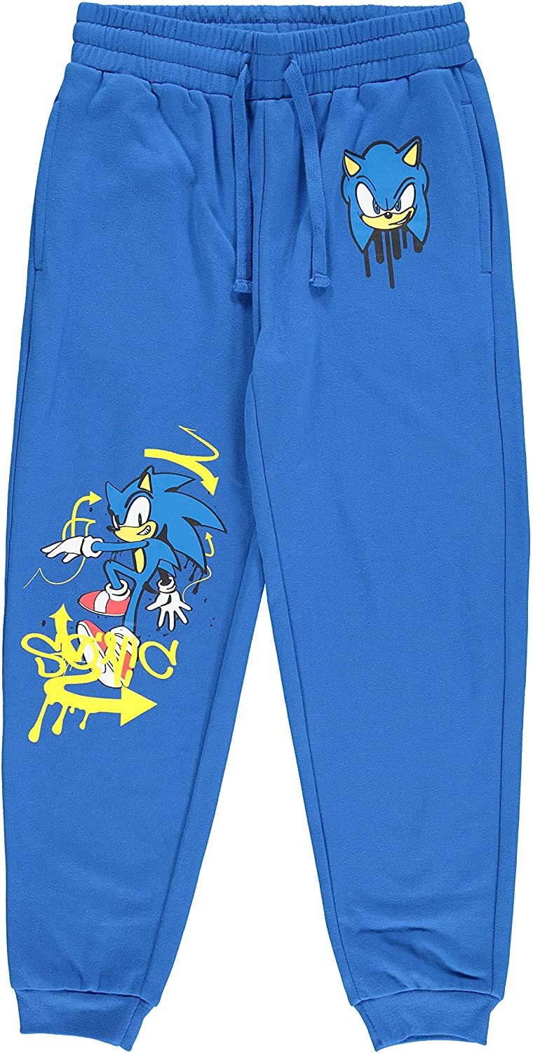 SEGA Boys Sonic The Hedgehog Jogger Sweatpants Little and Big Boys