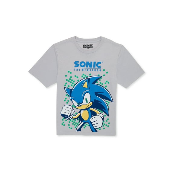 Sonic the Hedgehog Boys' & Big Boys', Short Sleeve, Graphic T-shirt, Sizes 4-18